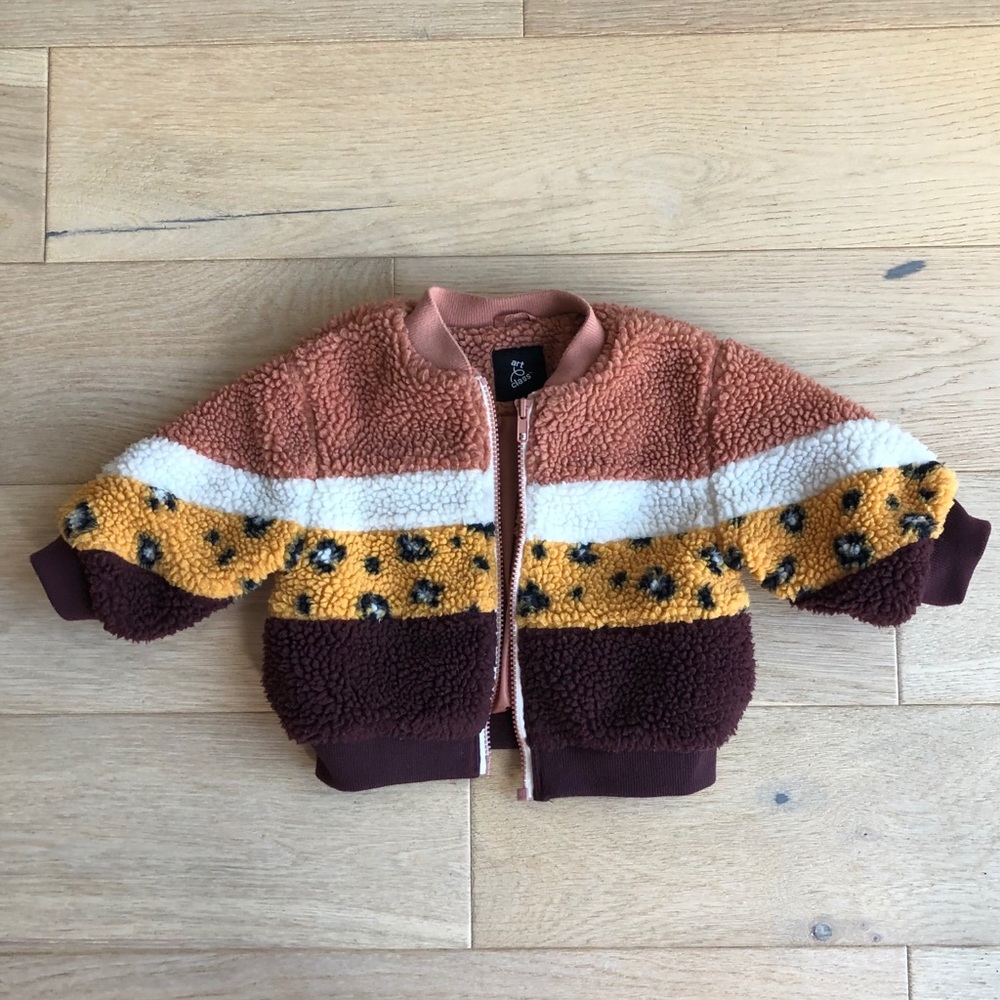 Animal print bomber jacket